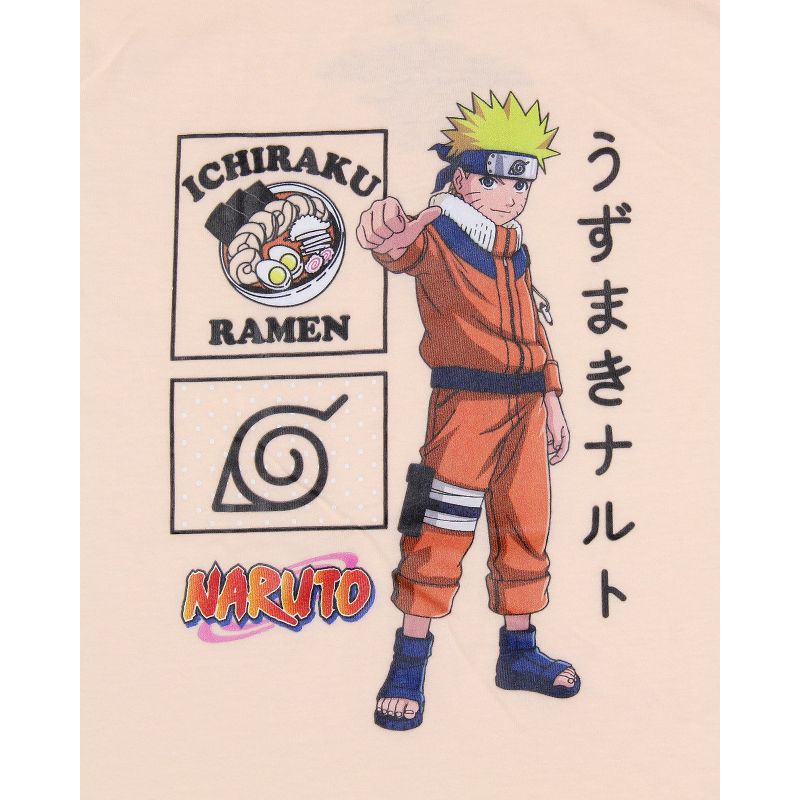 Naruto Girls' Anime Ichiraku Ramen Classic Thumbs Up Character T-Shirt Tee Kids, 2 of 4