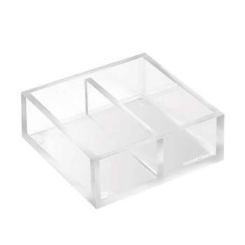 Juvale Clear Acrylic Sticky Note Holder For Desk Organization, Storage,  Office Supplies Organizer, Notepad Dispenser For Dorm Room Accessories, 4x4  In : Target