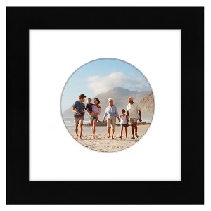 Americanflat Picture Frame with Oval Mat Insert and Shatter-Resistant Glass - Signature Collection - Photo Frame for Wall Display - 1 of 4