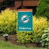 Briarwood Lane Miami Dolphins Garden Flag NFL Licensed 18" x 12.5" - 4 of 4