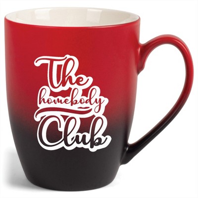 Elanze Designs 12 Ounce Ceramic Decorative Laser Engraved Giftable Novelty Tea Coffee Cup Mug Red and Black The Homebody Club