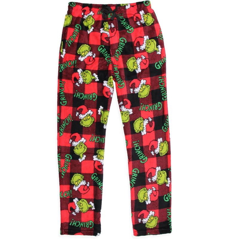Dr. Seuss The Grinch Men's Pajama Pants Shirt and Socks 3 Piece Pajama Set, 4 of 8