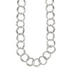 Chisel Stainless Steel Polished and Textured Open Circles Necklace 18" Plus a 2" Ext. - 2 of 4