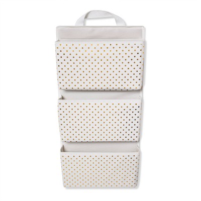 Wall Storage with Gold Dots White - Pillowfort™