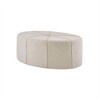 Sapphtopaz 48" Modern Ottoman Oval Stool Upholstered Foot Stool with Button Tufting Ottoman Foot Rest for Living Room, Bedroom, Entryway - 3 of 4
