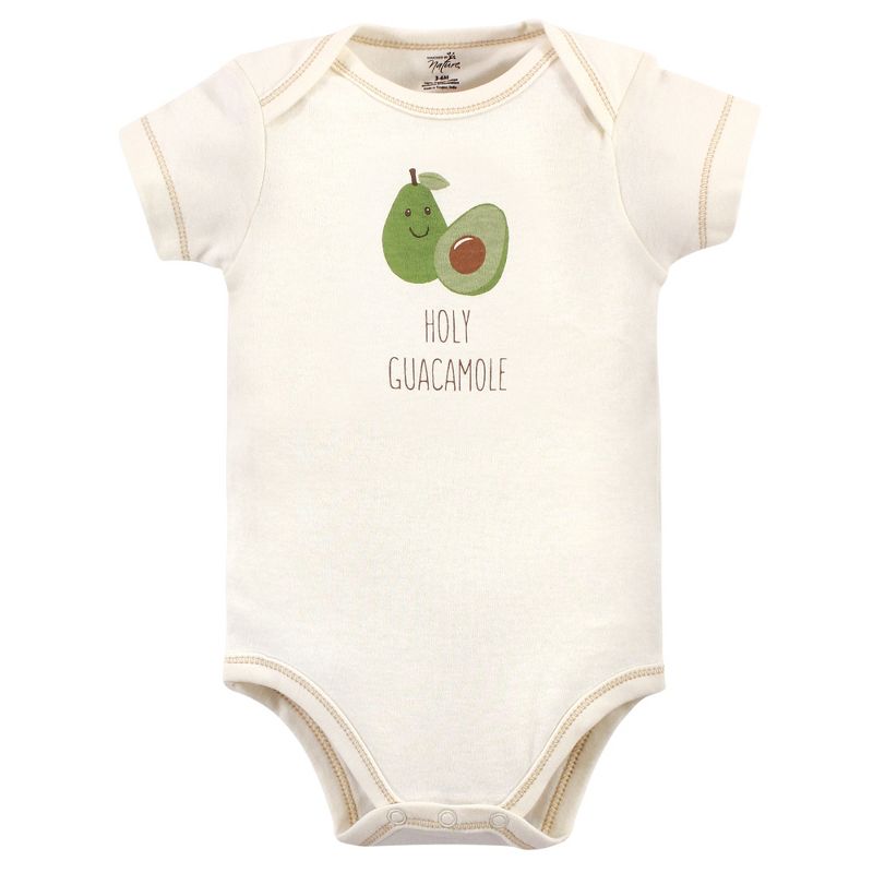 Touched by Nature Organic Cotton Bodysuits 5pk, Taco, 6 of 8