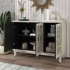 Sideboard Buffet Cabinet, Coffee Bar Cabinet with Glass Door, Media Console Table, Kitchen Pantry Storage Cabinet for Living Room Entryway - 2 of 4