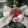 Christmas Red Cardinal Ornaments, Ceramic Tree Decorations - Cardinal Bird Memorial Gifts Surrounded by Your Glory Ceramic Ornament - 2 of 4