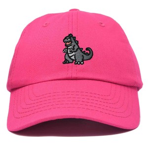 Dalix Giant Lizard Zilla Embroidered Cotton Dad Hat Baseball Cap Adjustable Glow in the Dark Mens - 1 of 4