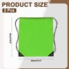 Unique Bargains Fitness Sports Travel Lightweight Drawstring Backpacks 2 Pcs - 2 of 4
