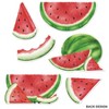 Beistle Watermelon Cutouts, 5"-11", (12/Pkg) Multicolored - 4 of 4