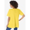 Woman Within Plus Size Split-Neck Henley Thermal Tee - 3 of 4
