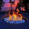 VEVOR Fire Glass, 10LBS / 4.5KG High-Temperature Resistant Fireplace Rocks, 1/2-Inch / 12.7 mm Reflective & Smokeless Firepit Glass Rock, Cobalt Blue - 2 of 4