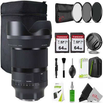 Sigma 35mm f/1.4 DG DN Art Lens for Sony E Bundle