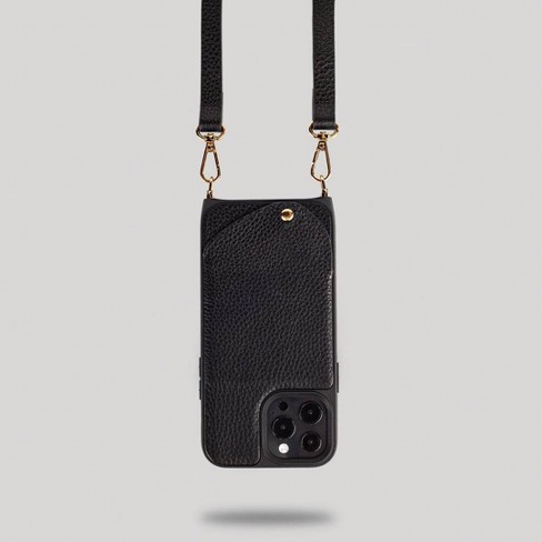 Noémie Apple Iphone 13 Pro Max/iphone 12 Pro Max Wallet & Crossbody Strap  Case - Black/gold : Target