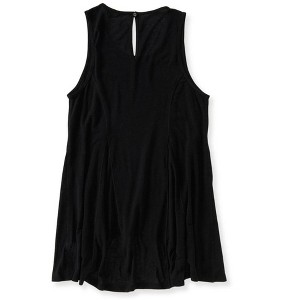 Aeropostale Womens Keyhole Hi-Lo Tank Top, Black, Medium - 1 of 1