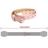 Unique Bargains Womens Leather Belt Studded Grommet with Circle Metal Buckle for Jeans Dress Pants - 3 of 4