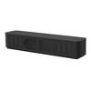 CAVINAS TV Stand with Arched Doors and 2 Drawers for TVs up to 75" Minimalist Entertainment Center with Rebound Device - 4 of 4