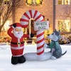 A Holiday Company 6ft Tall Santa's Doggy Dare, 6 ft Tall, Multi - 2 of 4