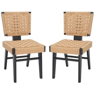 Susanne Woven Dining Chair (Set of 2) - SFV4121 - Safavieh Couture - 1 of 4