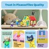 PICASSO-TILES 6PC Pete The Cat Characters Theme Set Magnetic Tiles, Building Blocks, STEM Toys for Kids 3+ - 4 of 4