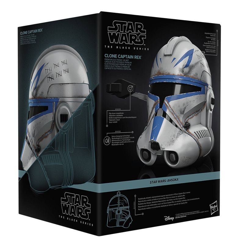 Star Wars Clone Captain Rex Black Series Premium Electronic Helmet, 4 of 10