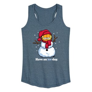 Women's - Garfield - Have An Ice Day Graphic Racerback Tank - 1 of 4