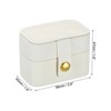 Unique Bargains 4 Slots PU Leather Velvet Cloth Travel Jewelry Holder - 2 of 4