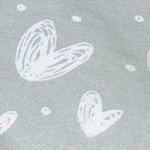 gray with heart print