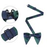 INSPIRE CHIC Men's Pre-tied Striped Adjustable Bow Tie - 2 of 4