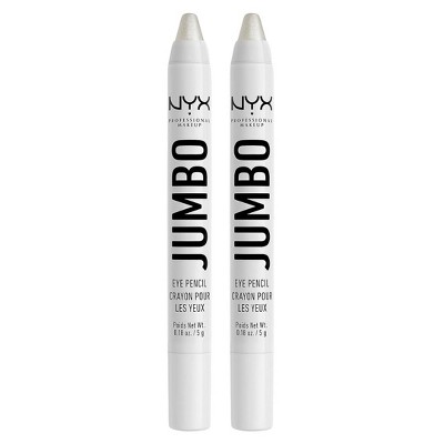 NYX PROFESSIONAL MAKEUP Jumbo Eye Pencil (608 Cottage Cheese) Blendable Eyeshadow Stick & Eyeliner Pencil (PACK OF 2)