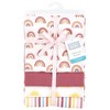 Hudson Baby Girls Cotton Flannel Receiving Blankets, Sunshine And Rainbows, One Size - 2 of 4