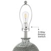 360 Lighting Ainsworth 28 1/4"H Textured Silver Glaze Ceramic Table Lamp Set of 2 - 3 of 4