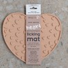 Dexypaws Enrichment Lick Mat: Blush Pink Heart - Grooved Silicone - image 2 of 4