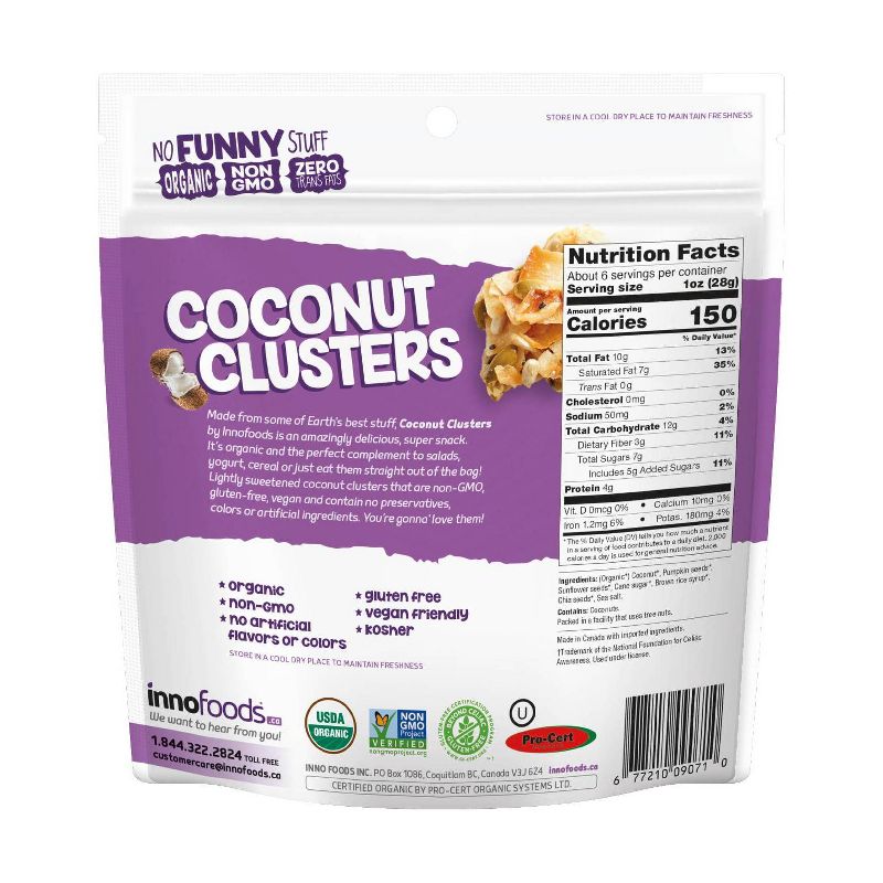 Inno Foods Organic Coconut Clusters with Super Seeds - 6oz, 3 of 5