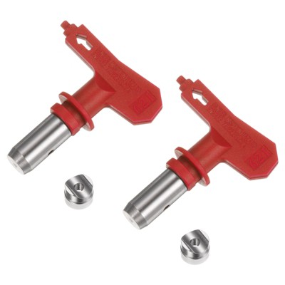 Unique Bargains 304 Stainless Steel Reversible Airless Sprayer Paint Nozzles 2 Pcs