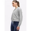 Peloton Women's Dreamblend Full Zip, Light Heather Grey - 2 of 4