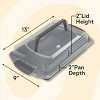 Steel Non-Stick Oblong Cake Pan with Lid 13 x 9-inch Rectangular Baking Pan, Packaging May Vary - 4 of 4