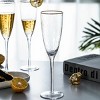 Slickblue Sparkling Gold Rimmed Hammered Champagne Flutes - 8oz Set of 4 - 2 of 4