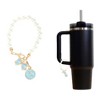 Unique Bargains Pearl Chain Bow Water Cup Pendant 1 Pc - 3 of 4