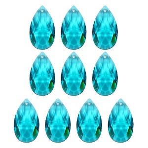 Unique Bargains Crystal Pendants Teardrop Beads for DIY Lamp Arts Crafts Decoration 10 Pcs - 1 of 4
