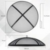 36"x36"x7" Fire Pit Spark Screen Cover Outdoor Stainless Steel Ember Cover With Rod - 2 of 4