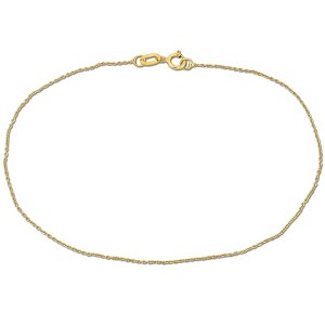 EVERLY JEWELRY | 14K Gold Cable Chain Bracelet - Multiple Metal Color and Length Options - 1 of 4