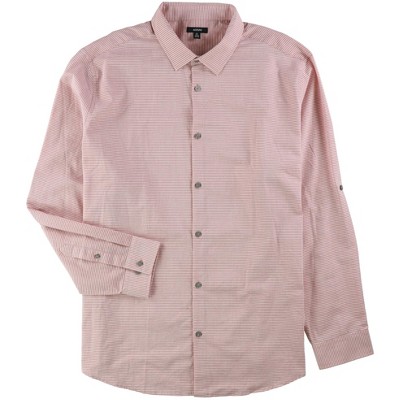 Alfani Mens Ottoman Textured Button Up Shirt