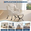 Living Room Lazy Chair - Modern Large Lounge Armchair with Side Pockets, Comfortable Lounge Sofa Reading Chair for Bedroom, Dorm - 4 of 4