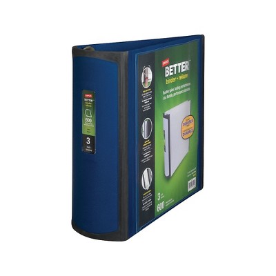 Staples Better 3-Inch D 3-Ring View Binder Blue (15127-CC) 702875