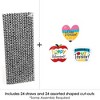 Big Dot of Happiness Teacher Retirement - Paper Straw Decor - Happy Retirement Party Striped Decorative Straws - Set of 24 - 3 of 4