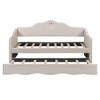 CAVINAS Queen Bed Frame with Headboard, Cloud-shaped Headboard, Upholstered Platform, with Rounded Footboard and Pocket, Living Room, Apartment - 3 of 4