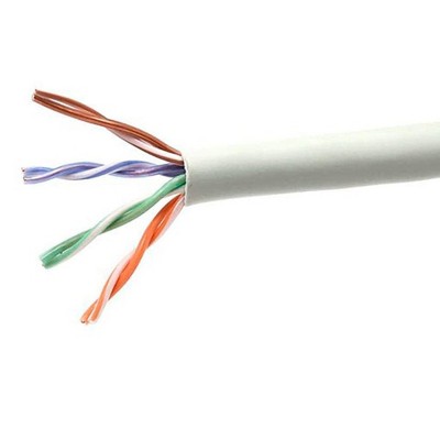 Monoprice Cat5e Ethernet Bulk Cable - 1000 Feet - Gray | Network Internet Cord - Solid, 350Mhz, UTP, CMP, Plenum, Pure Bare Copper Wire, 24AWG, No