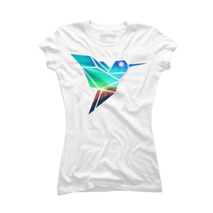 Junior's Design By Humans Nature Sparrow By clingcling T-Shirt - 1 of 3